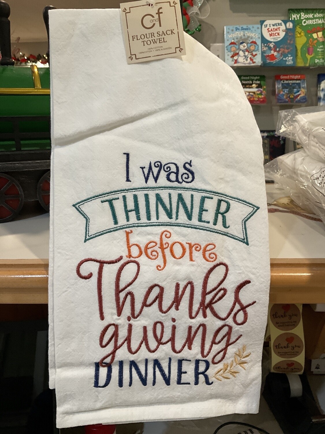 I was thinner before dinner