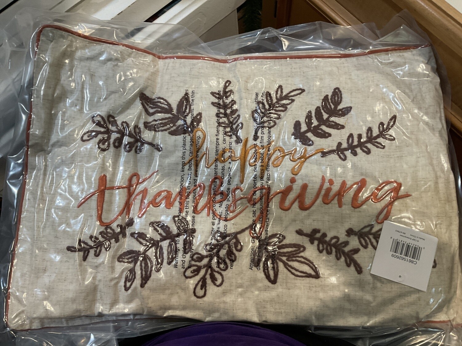 Happy Thanksgiving pillow