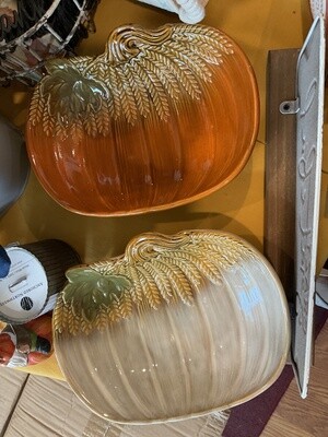 Harvest pumpkin plate 2 asst