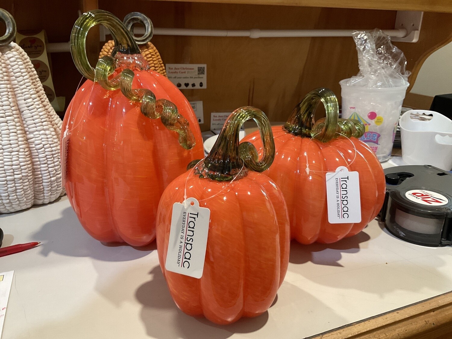 Glass, traditional, pumpkin