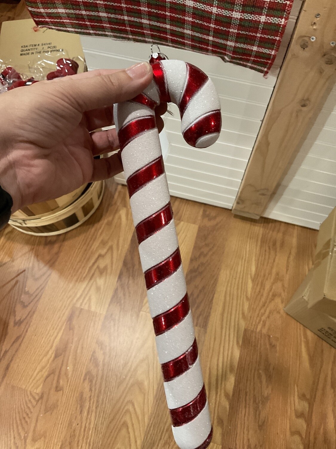 12 inch acrylic candy cane