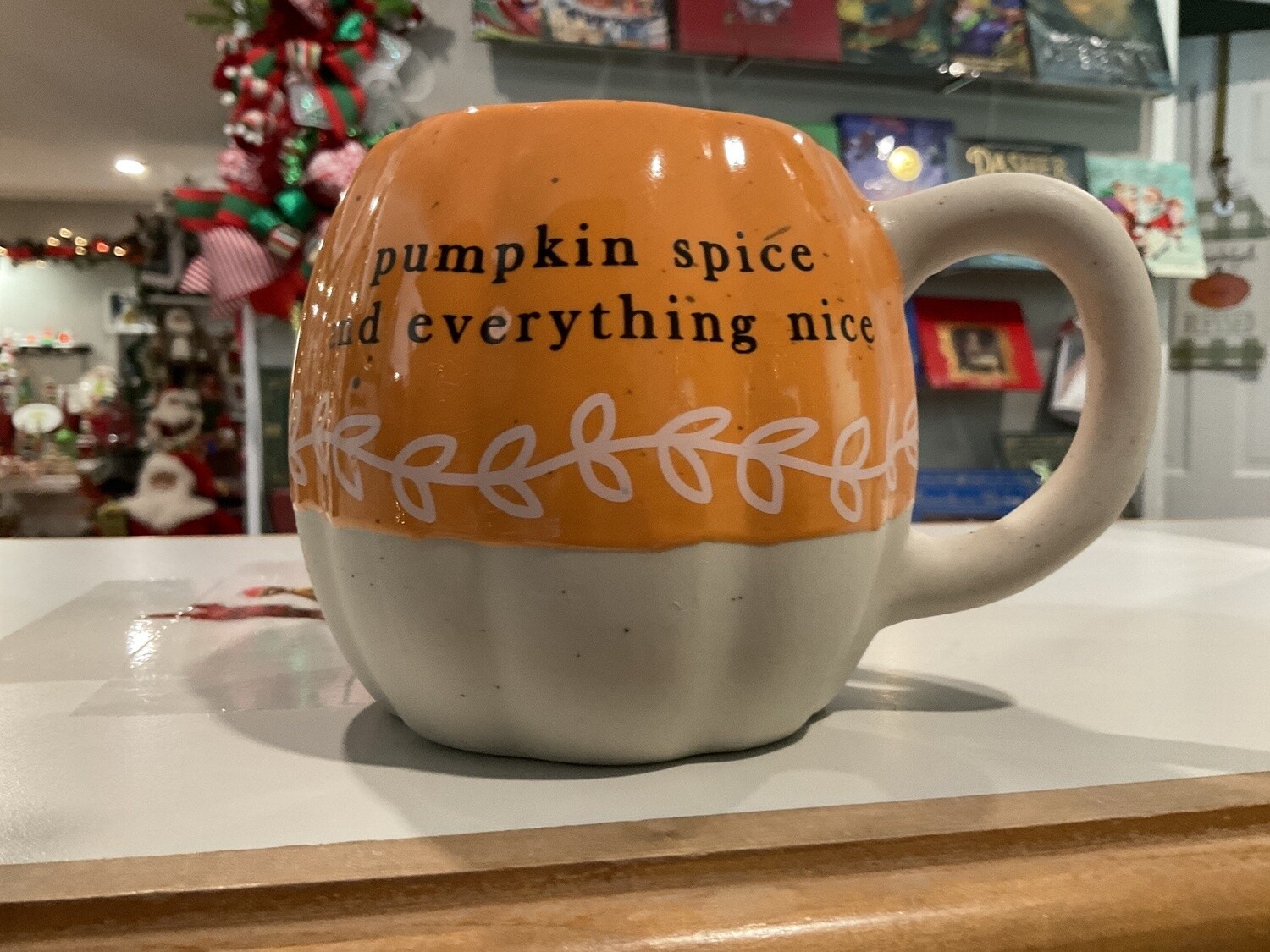 Ceramic fall, pumpkin mug