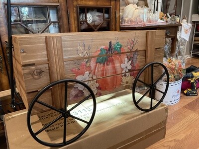 Farm market harvest wagon