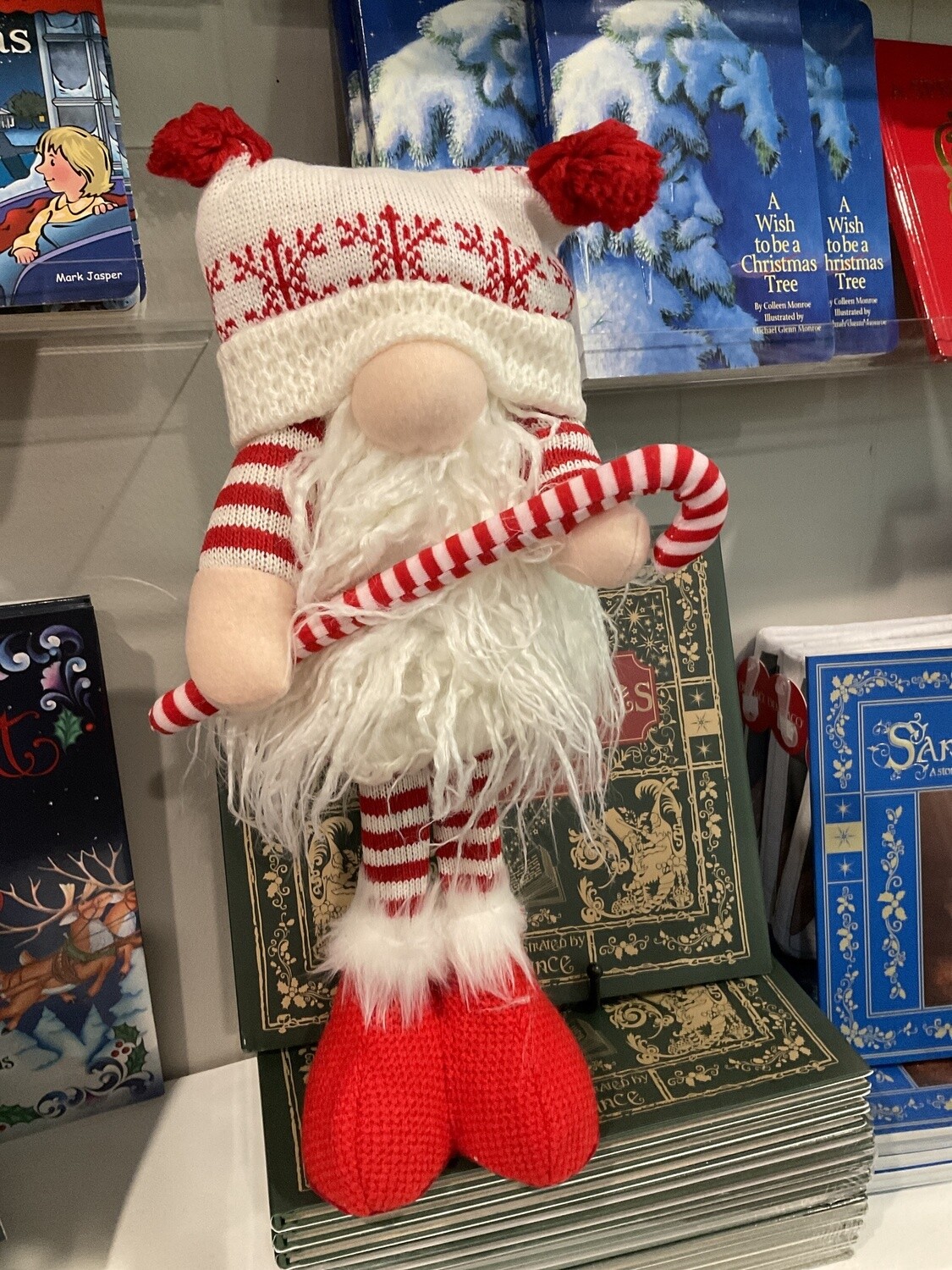 Candy cane, standing gnome