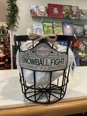 Snowball fight basket