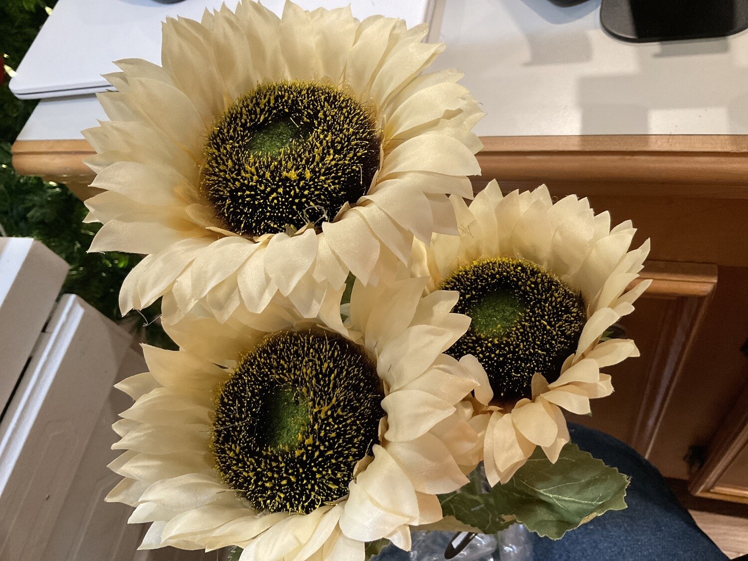 Sunset Meadows, sunflower, white/cream