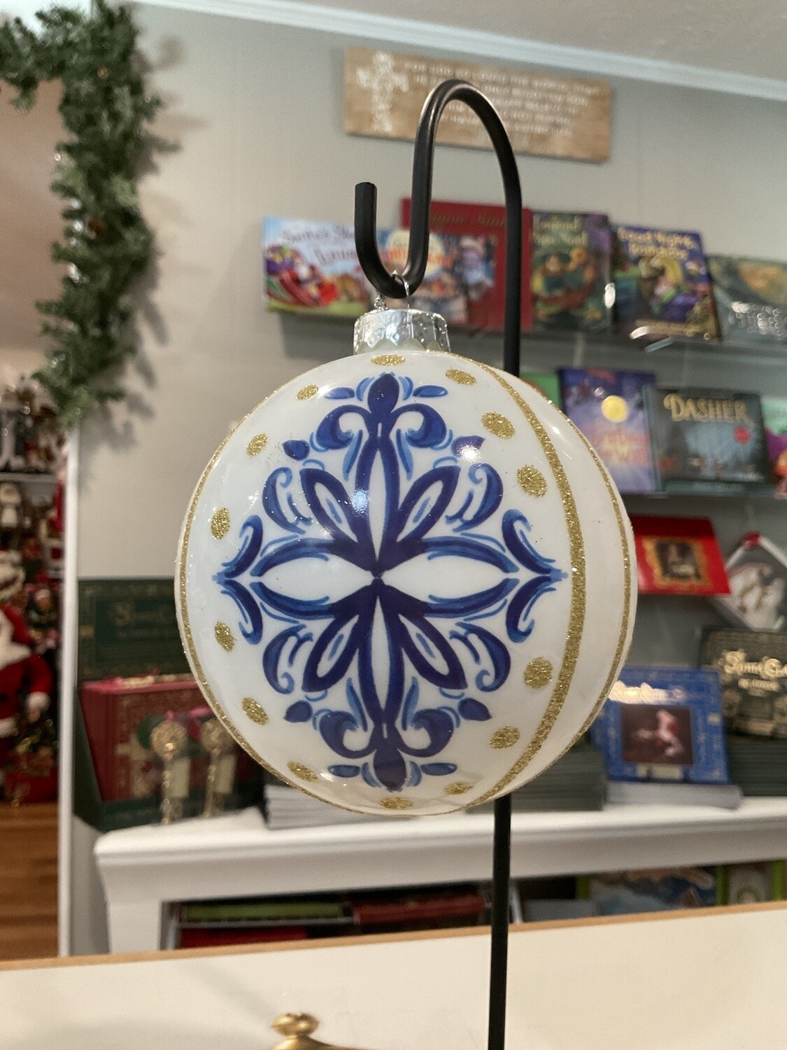 Fleur De Lis Ball ornament