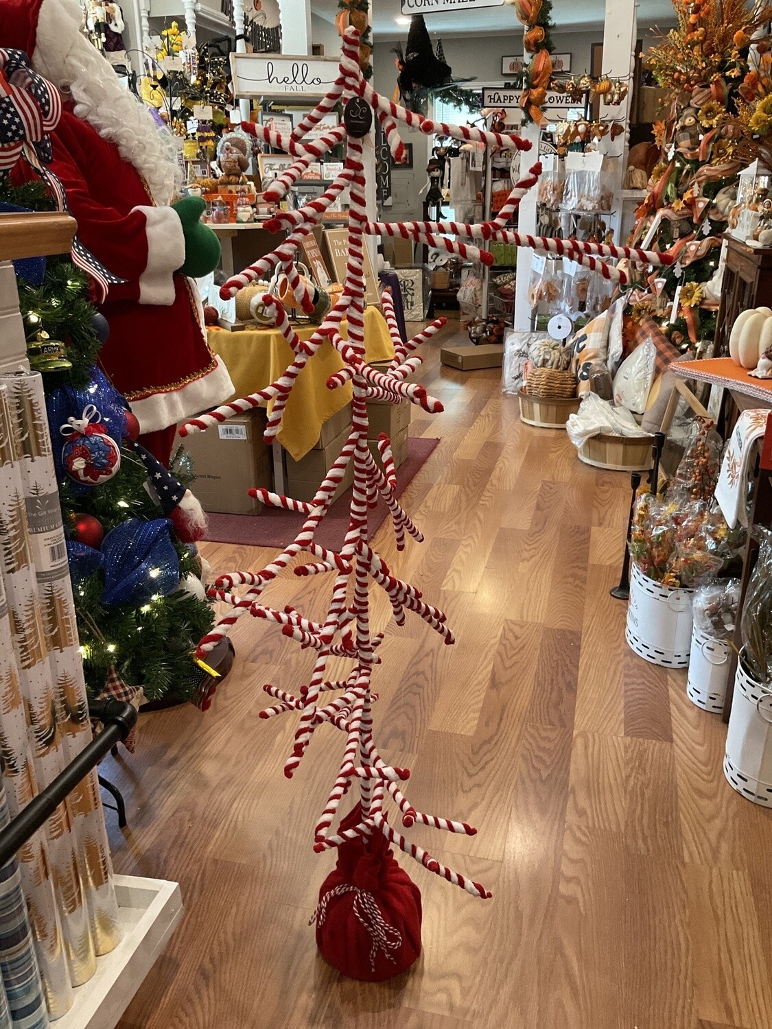 Chenille peppermint tree