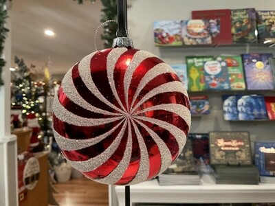 Candy Cane disc ornament