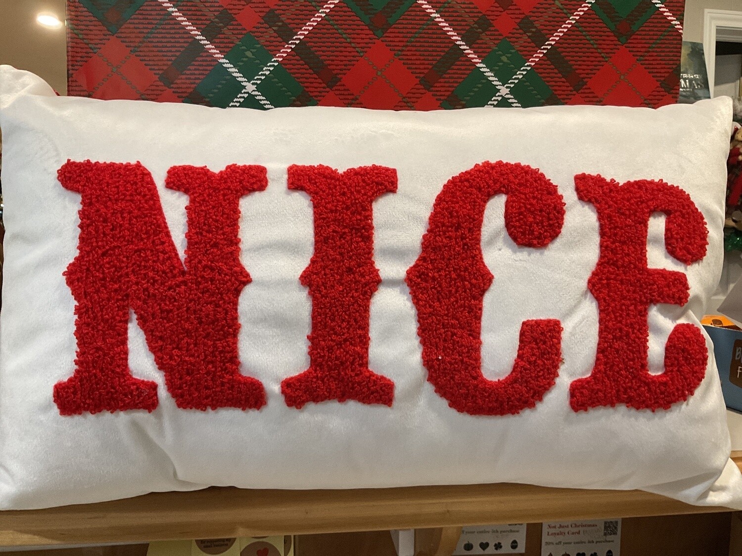 Naughty and nice pillows