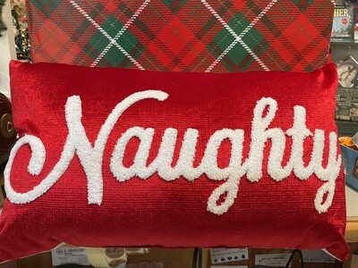 Naughty and nice pillows
