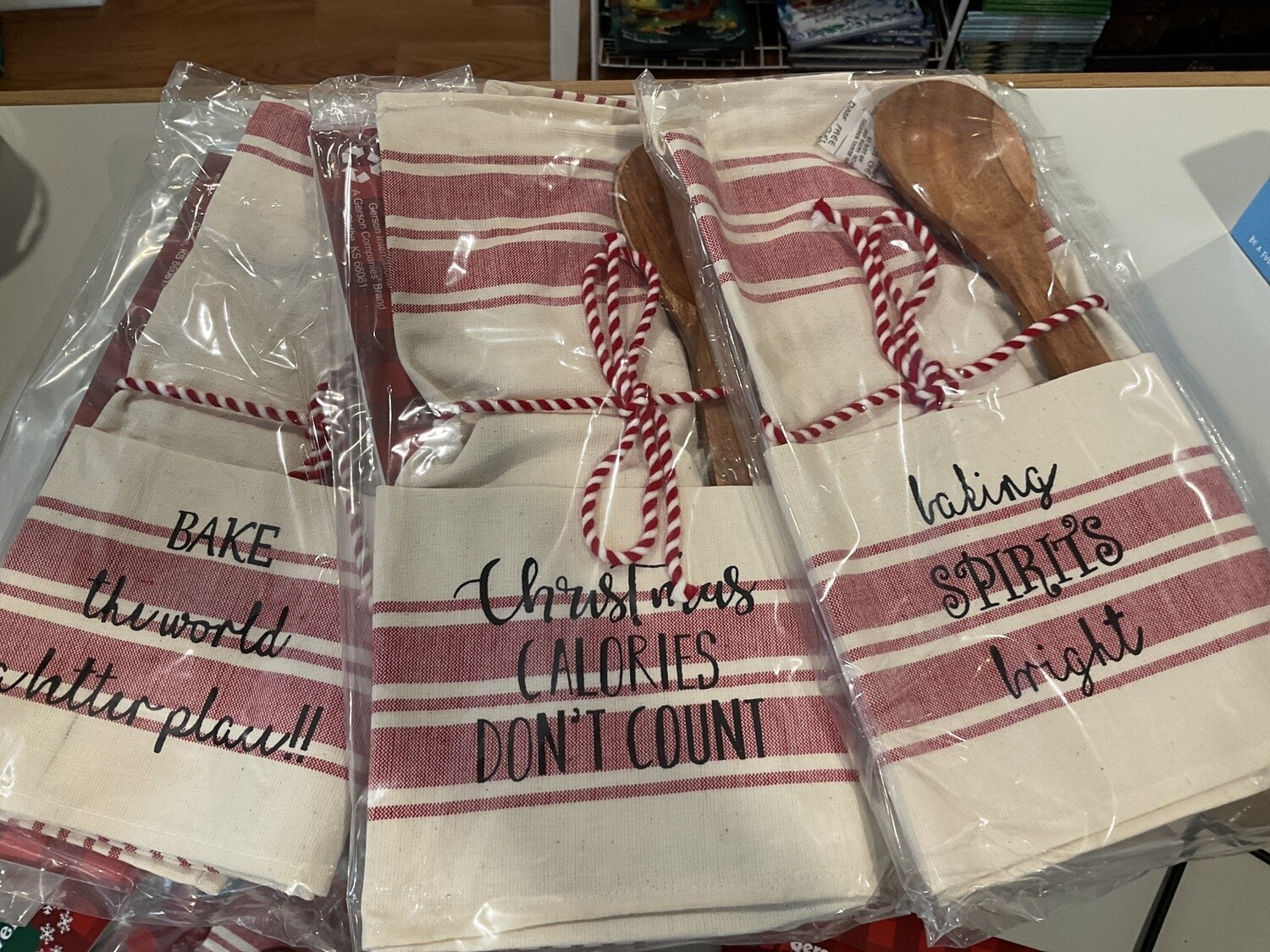 Kitchen towel and spoon gift set