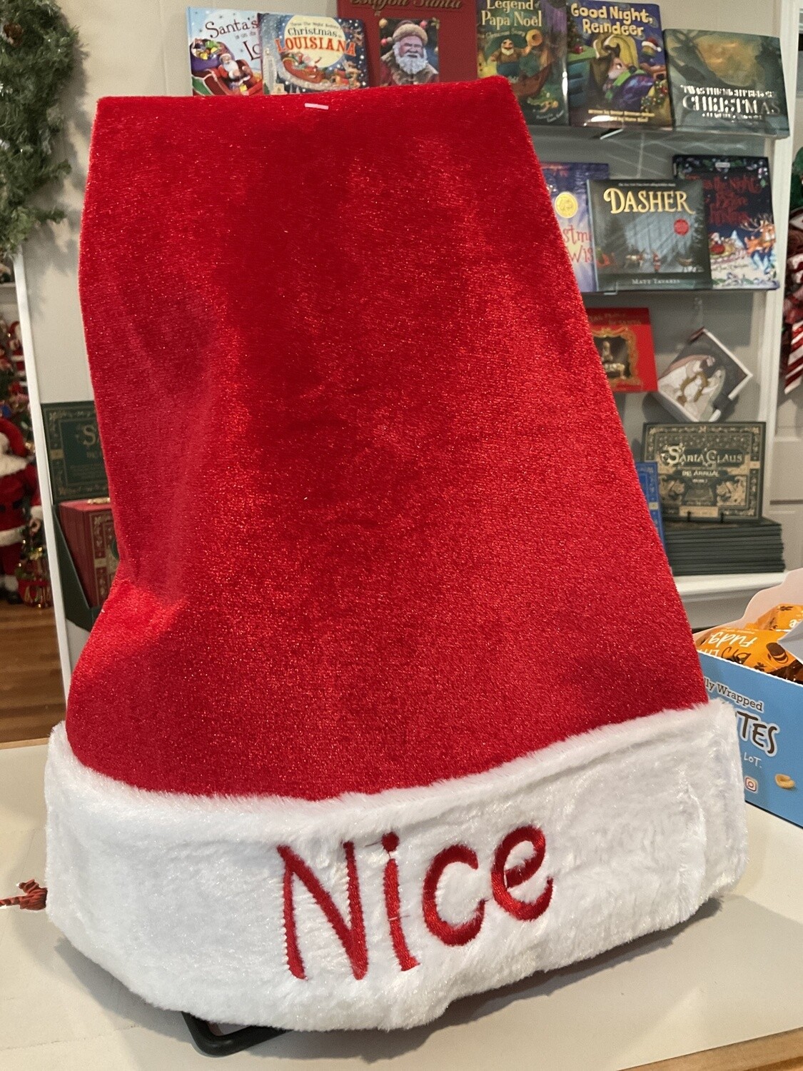 Naughty or nice reversible, Santa hat