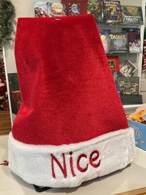 Naughty or nice reversible, Santa hat
