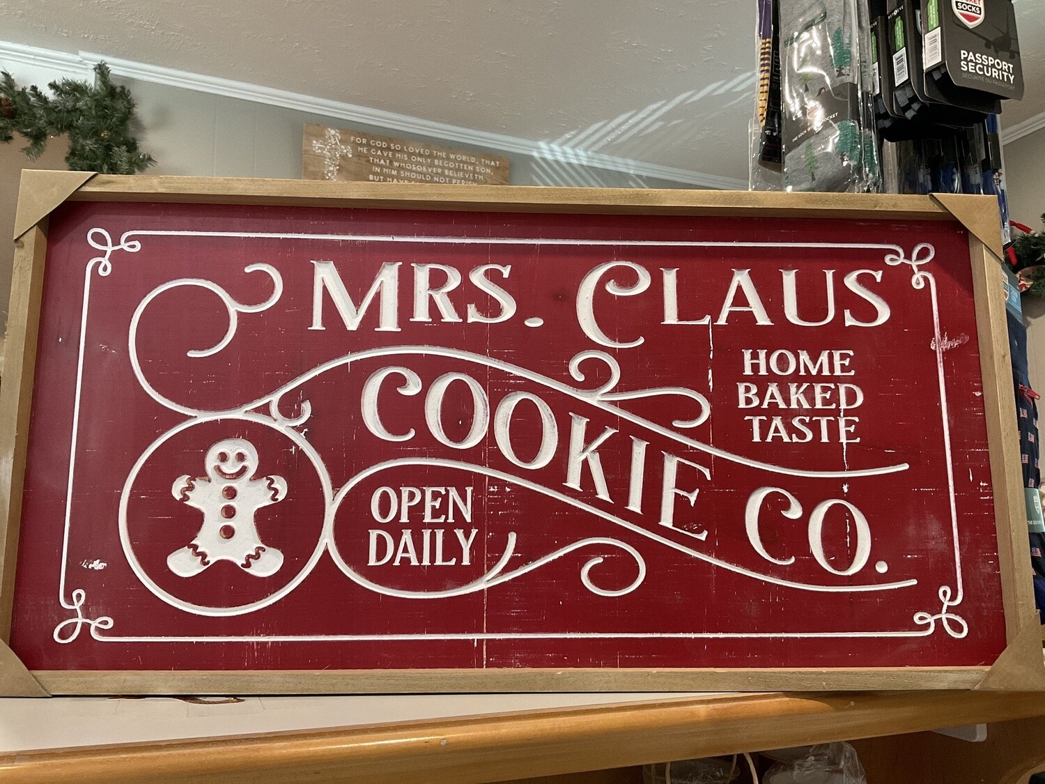 Large Wood Holiday engraved signs