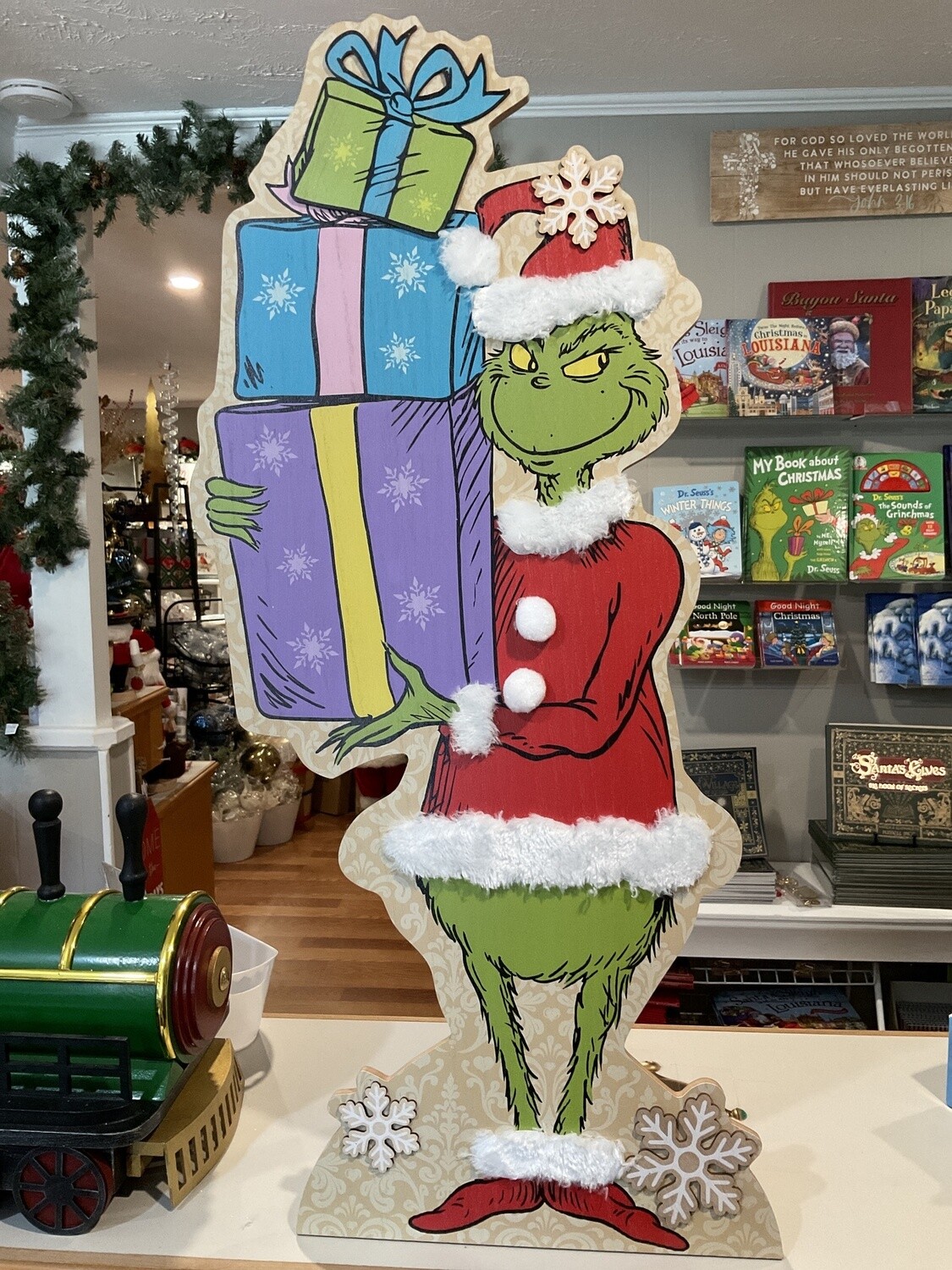 Grinch easel  sign