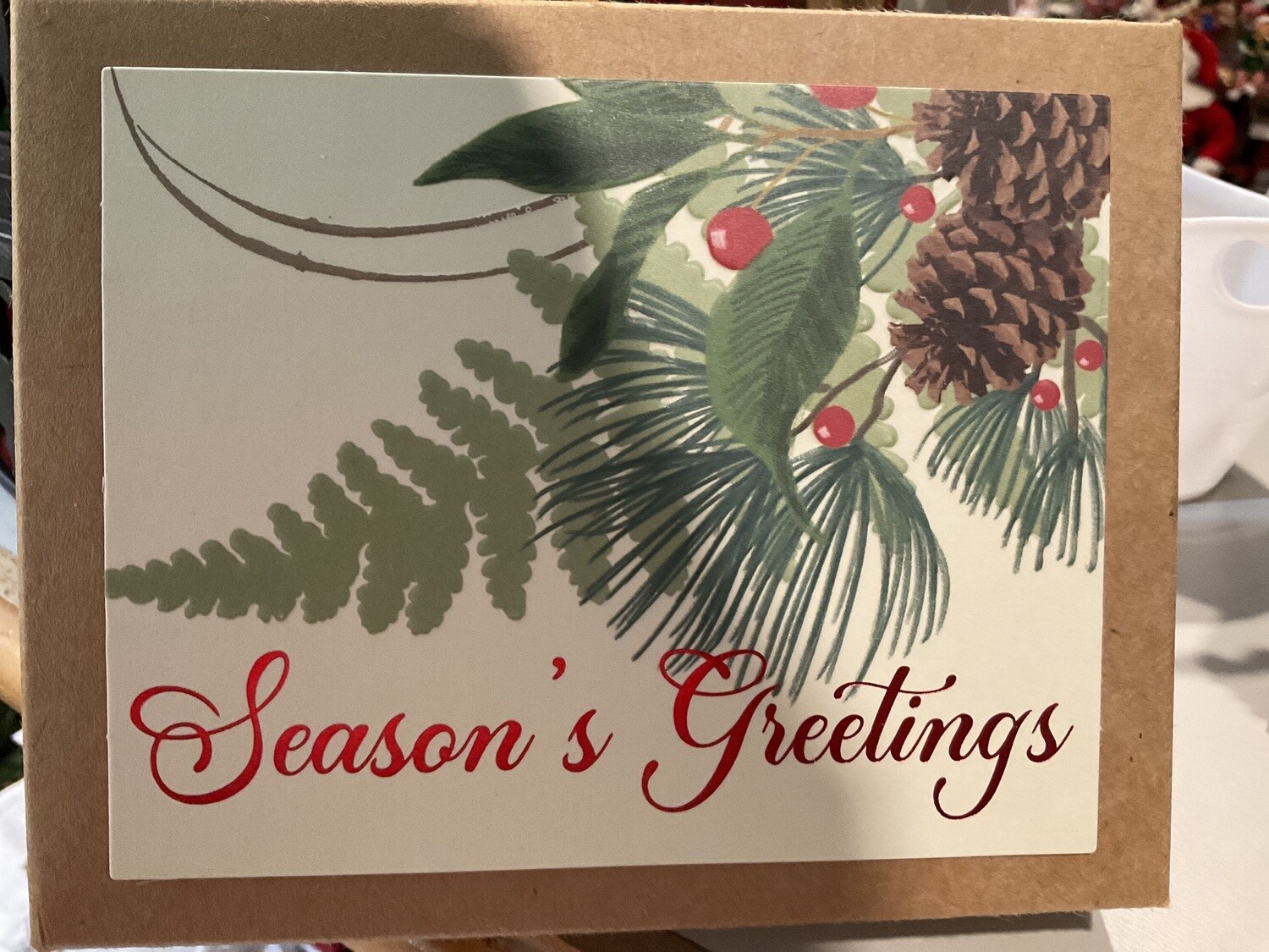 Holiday corsage card