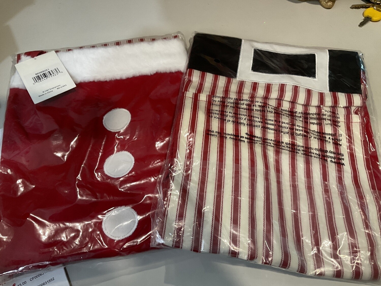 Candy Cane Stripped Apron
