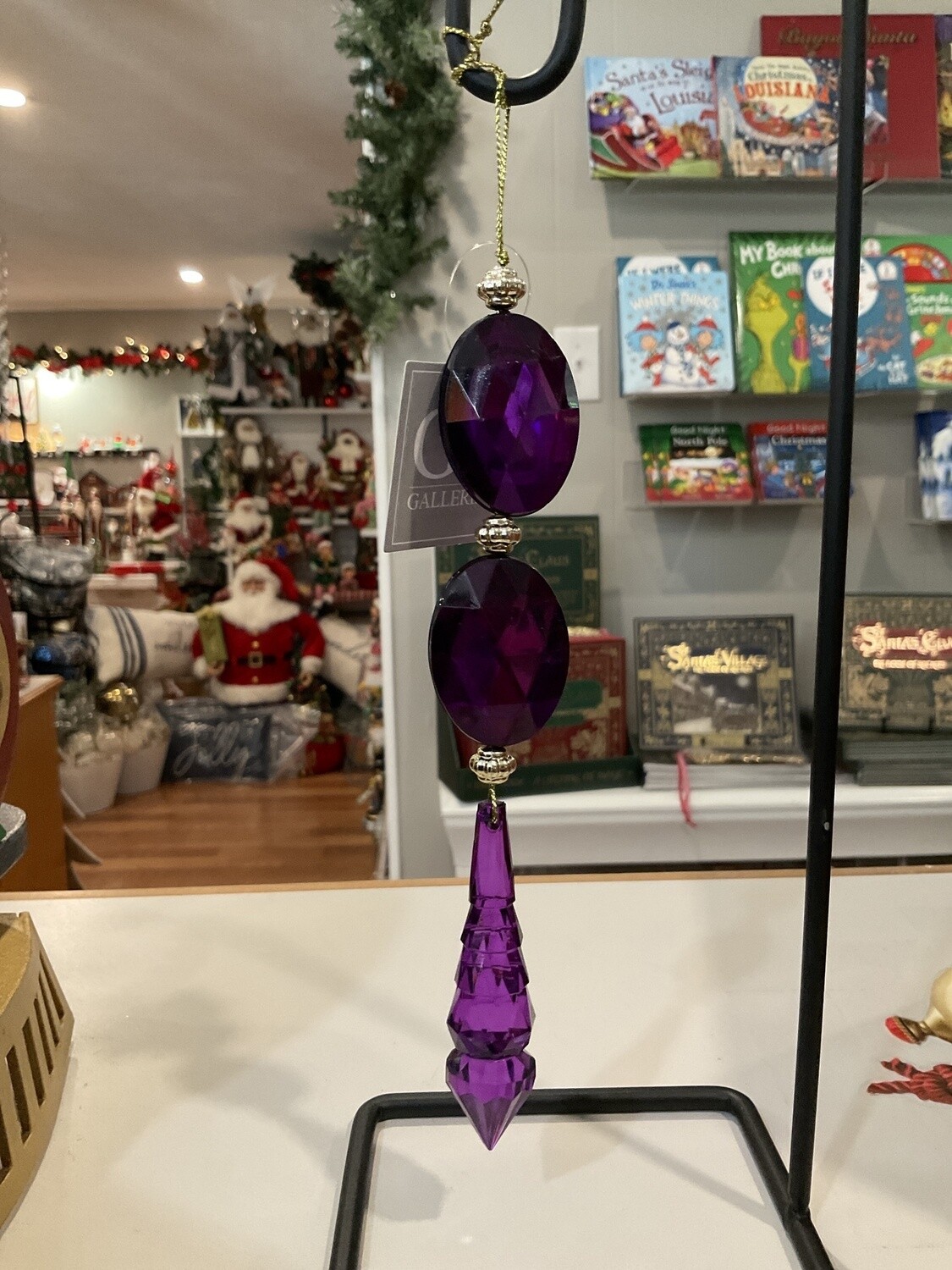 Purple Drop Orn