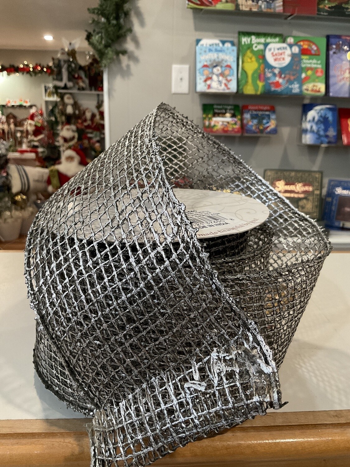 Pewter Metallic Ribbon