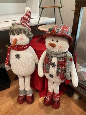 Lighted Plush holiday Snowman