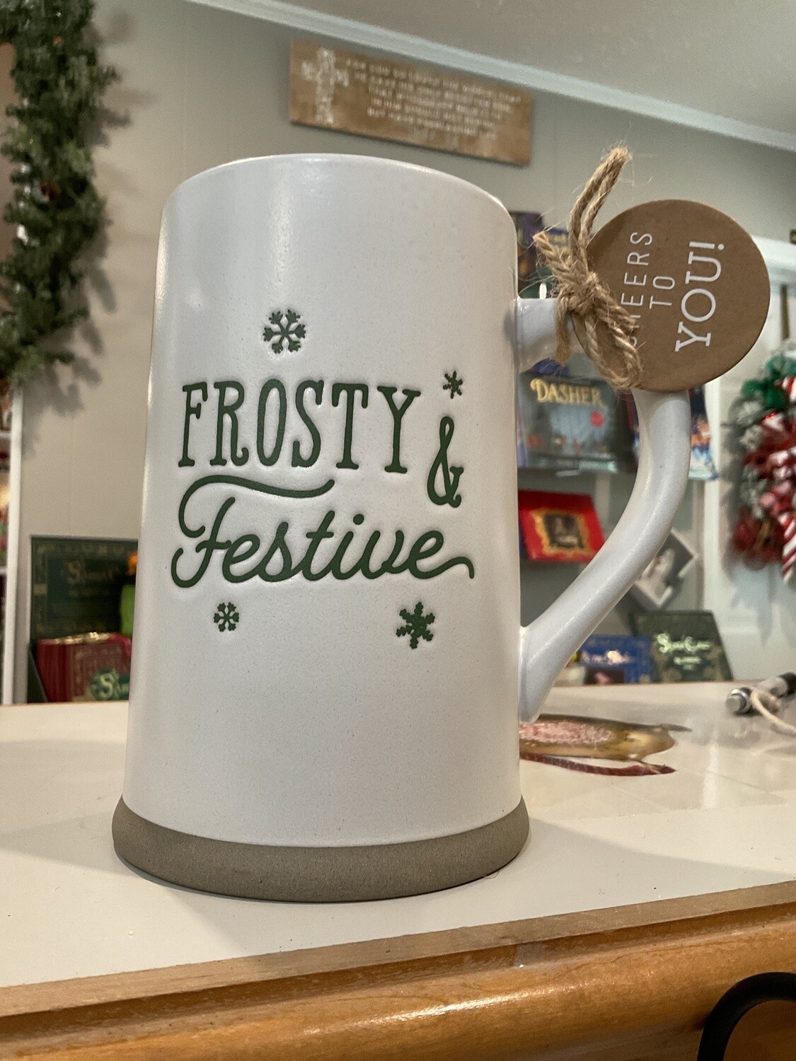 Frosty and festive Stein