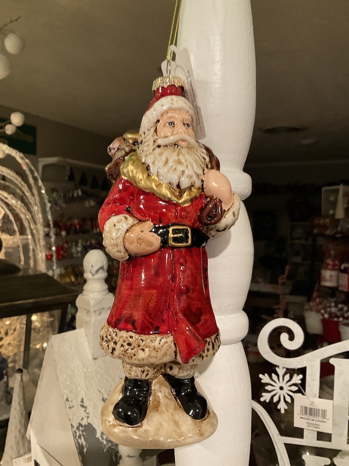 Glass vintage Santa