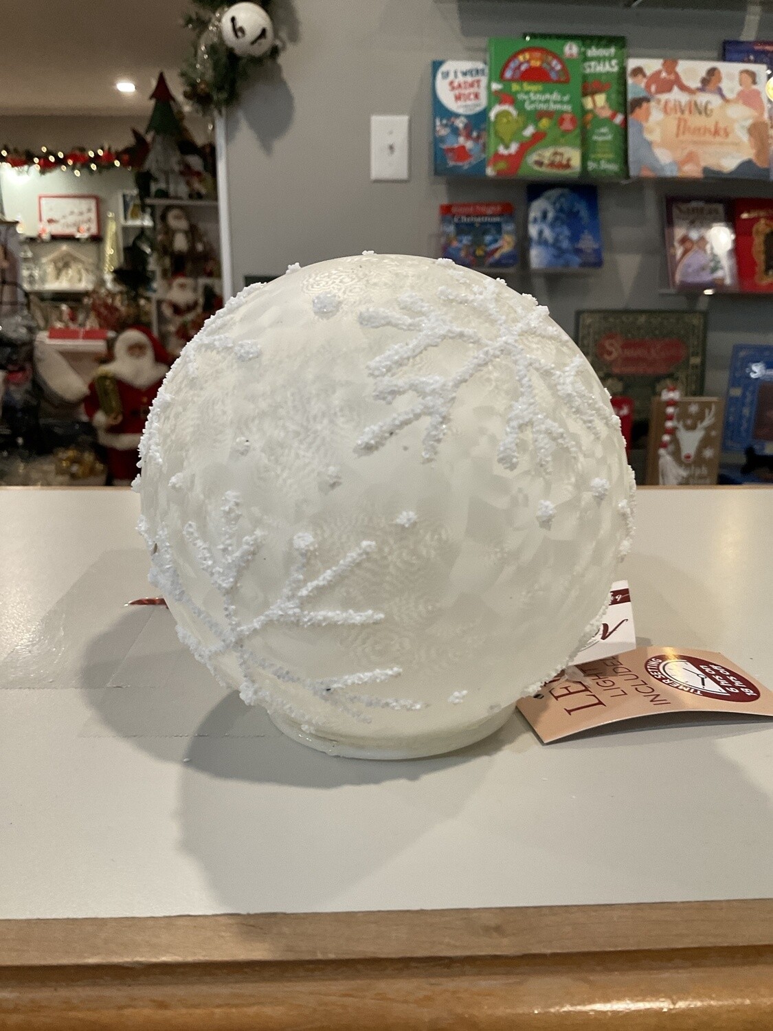 Small snowflake glass ball