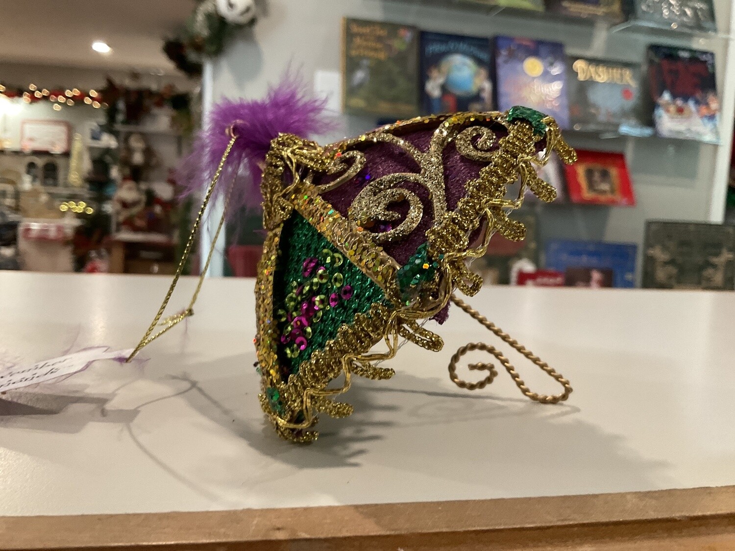 Mardi Gras umbrella ornament