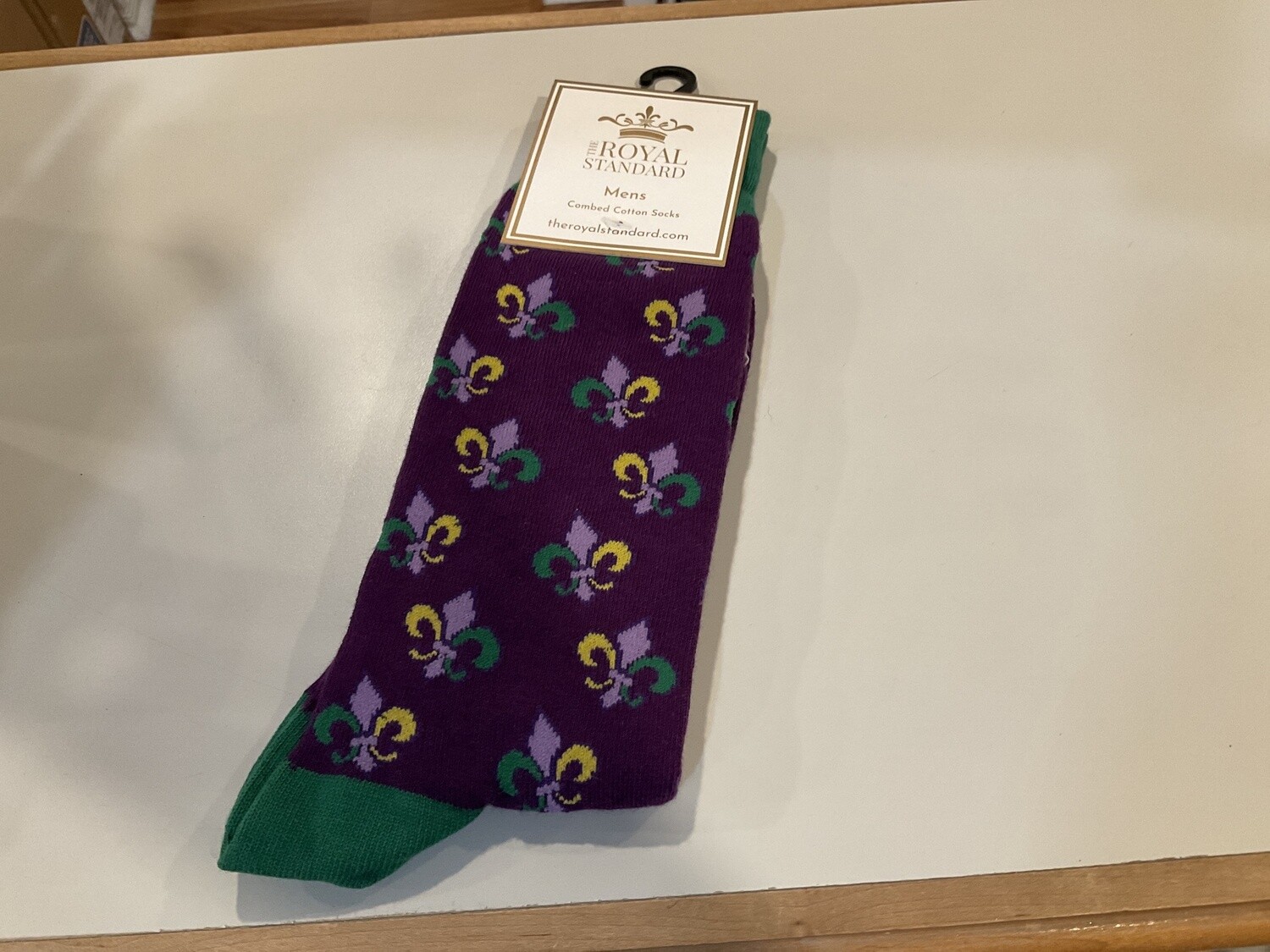 Men’s Mardi Gras, Fleur socks