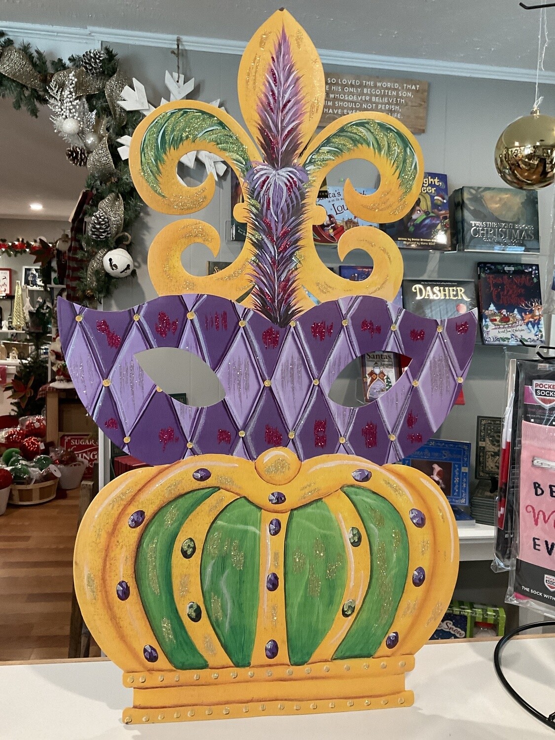 Mardi Gras topiary