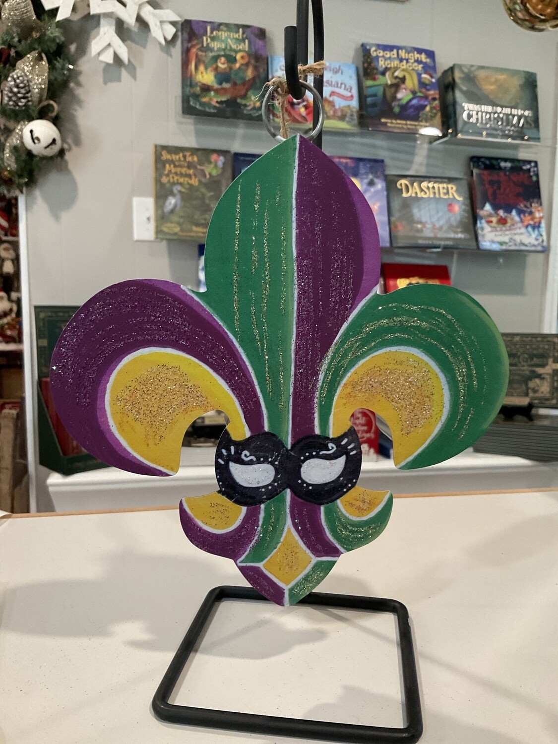 Mardi Gras Fleur de Lis charm