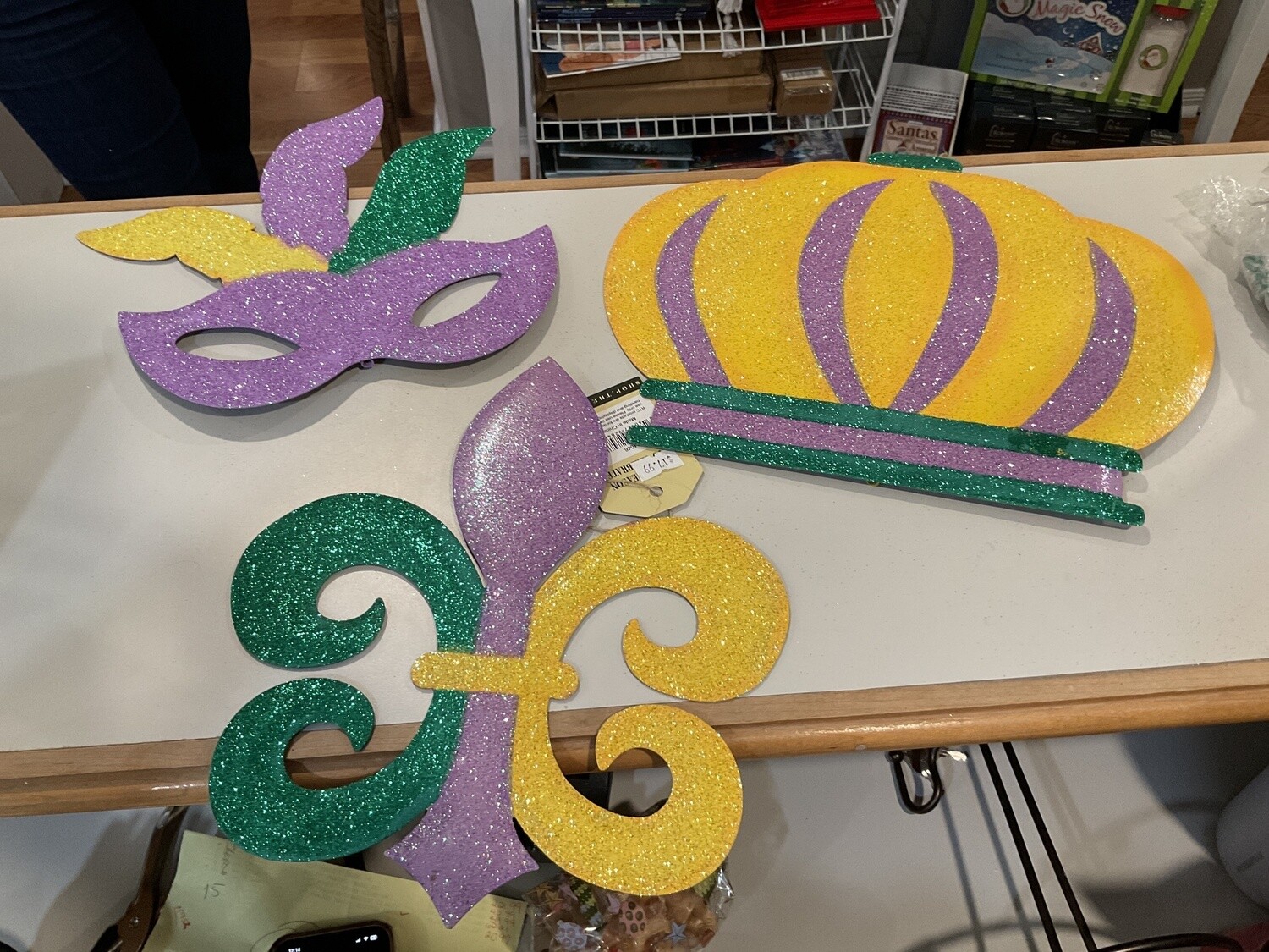 All glitter, Mardi Gras icons