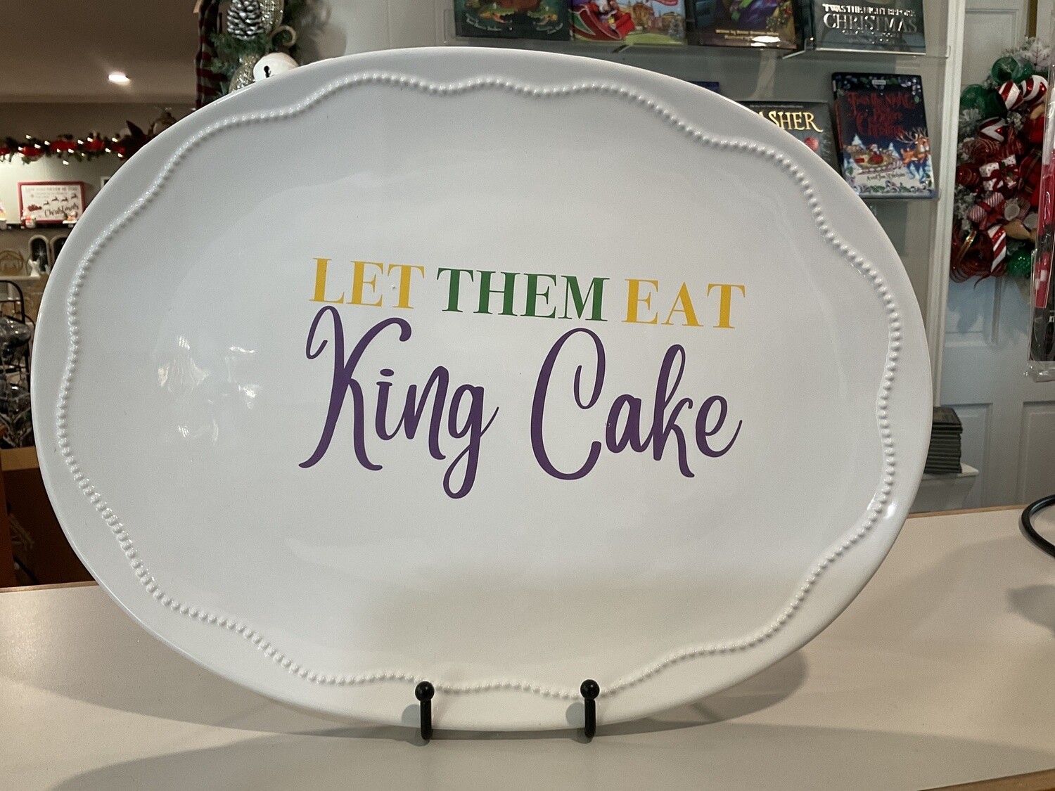 Let them eat king cake platter