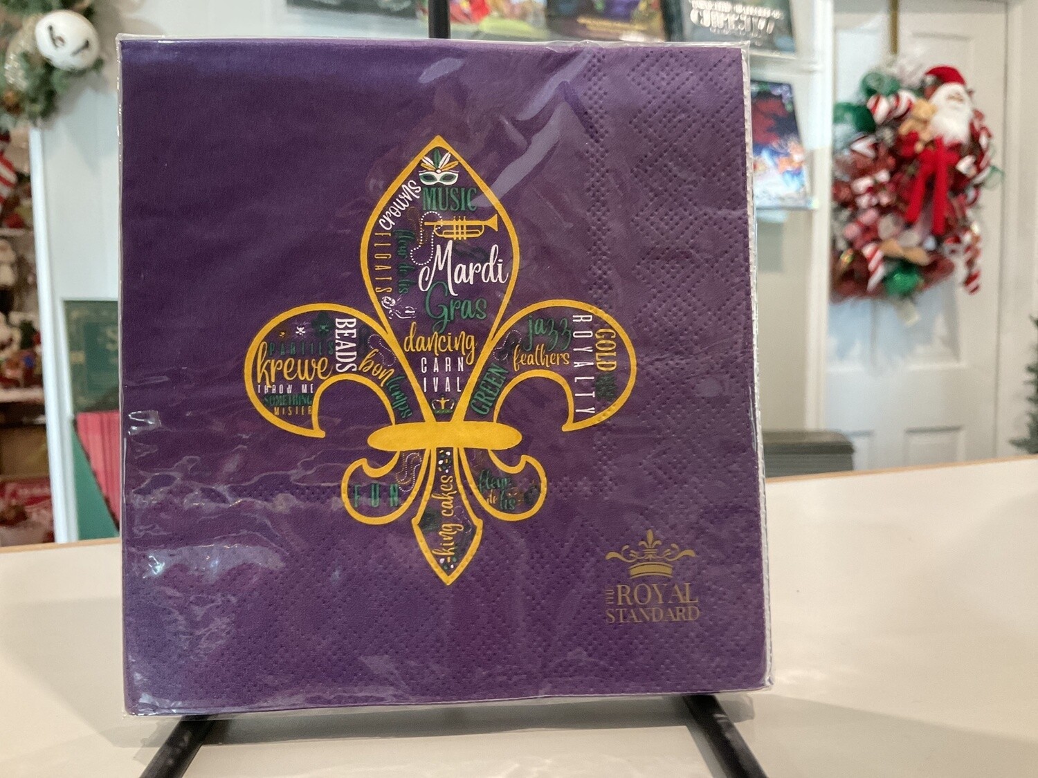 Mardi Gras cocktail napkins