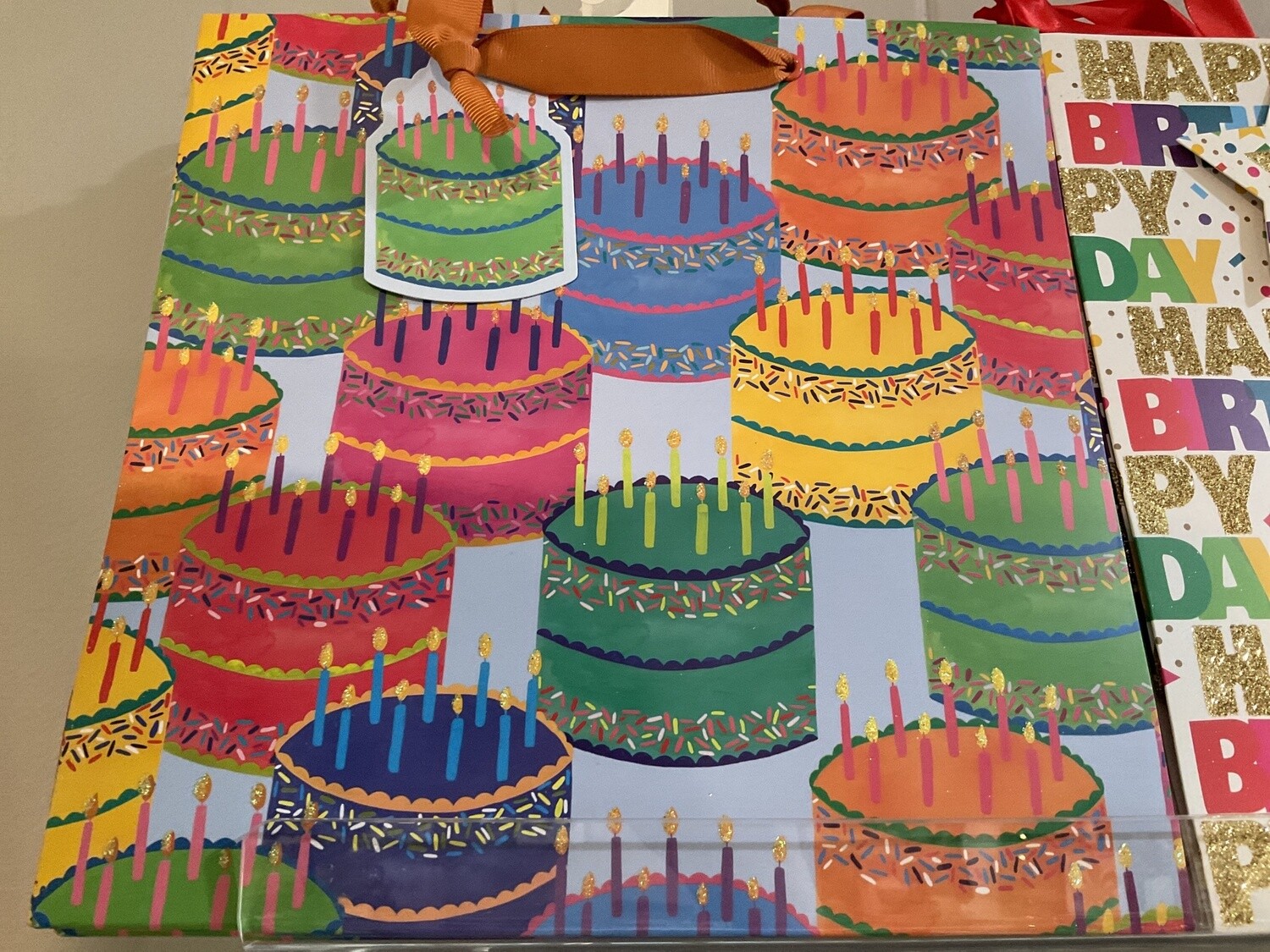 Birthday cake bag