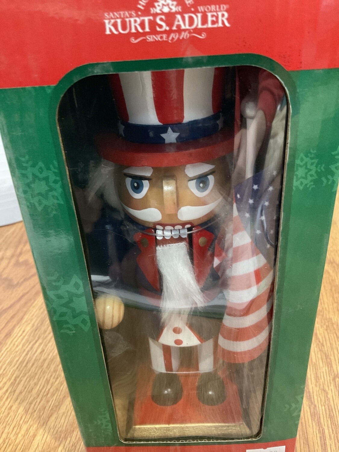 9 inch wooden American nutcracker