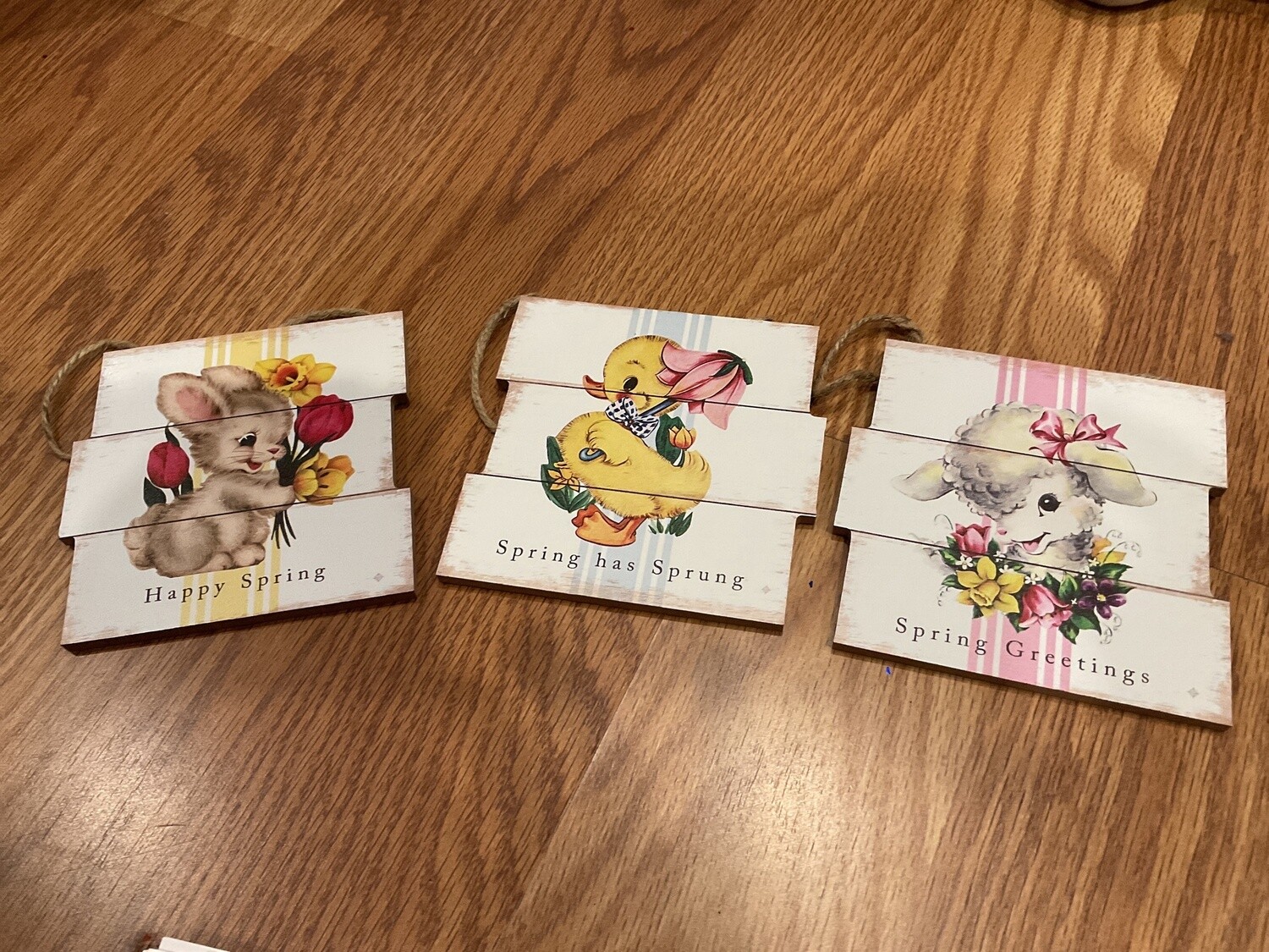 Spring greetings signs