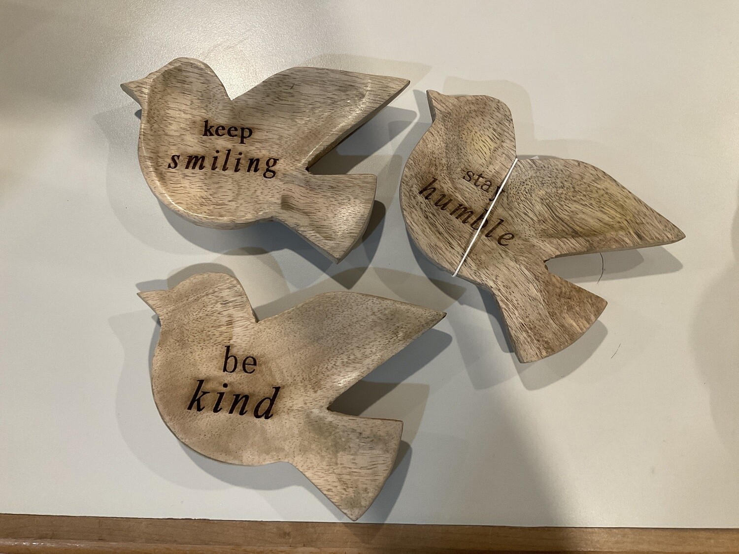 Mango wood, bird, trinket trays