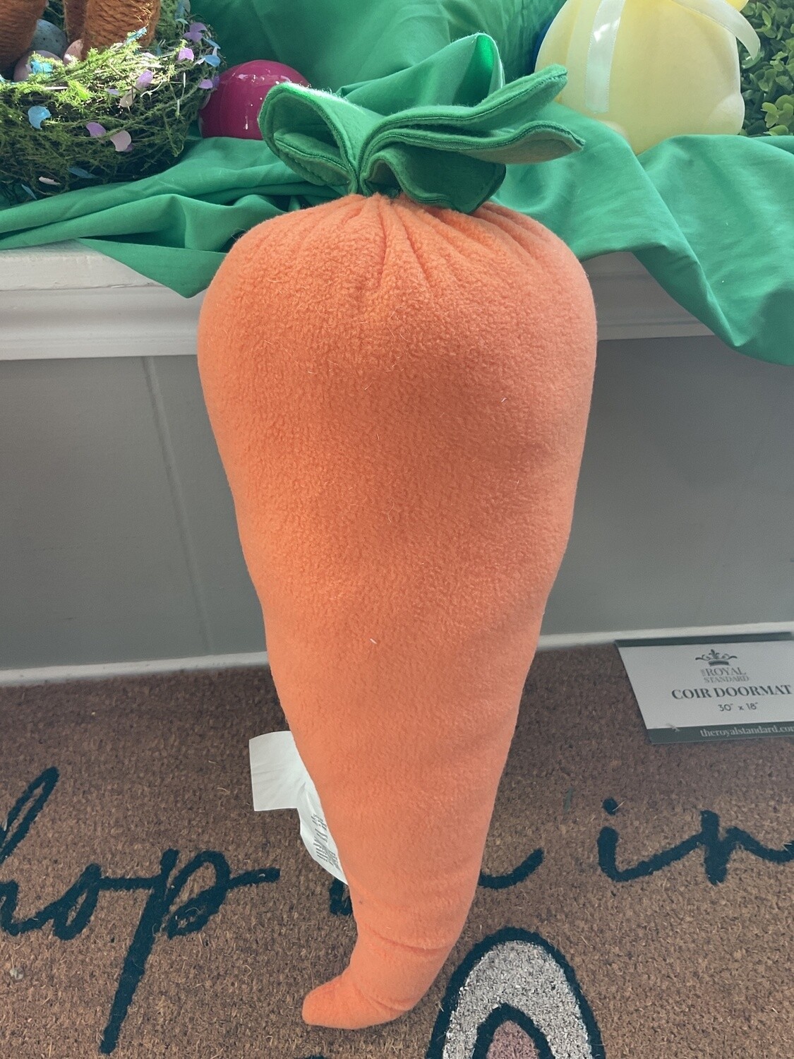 Carrot shaped pillow