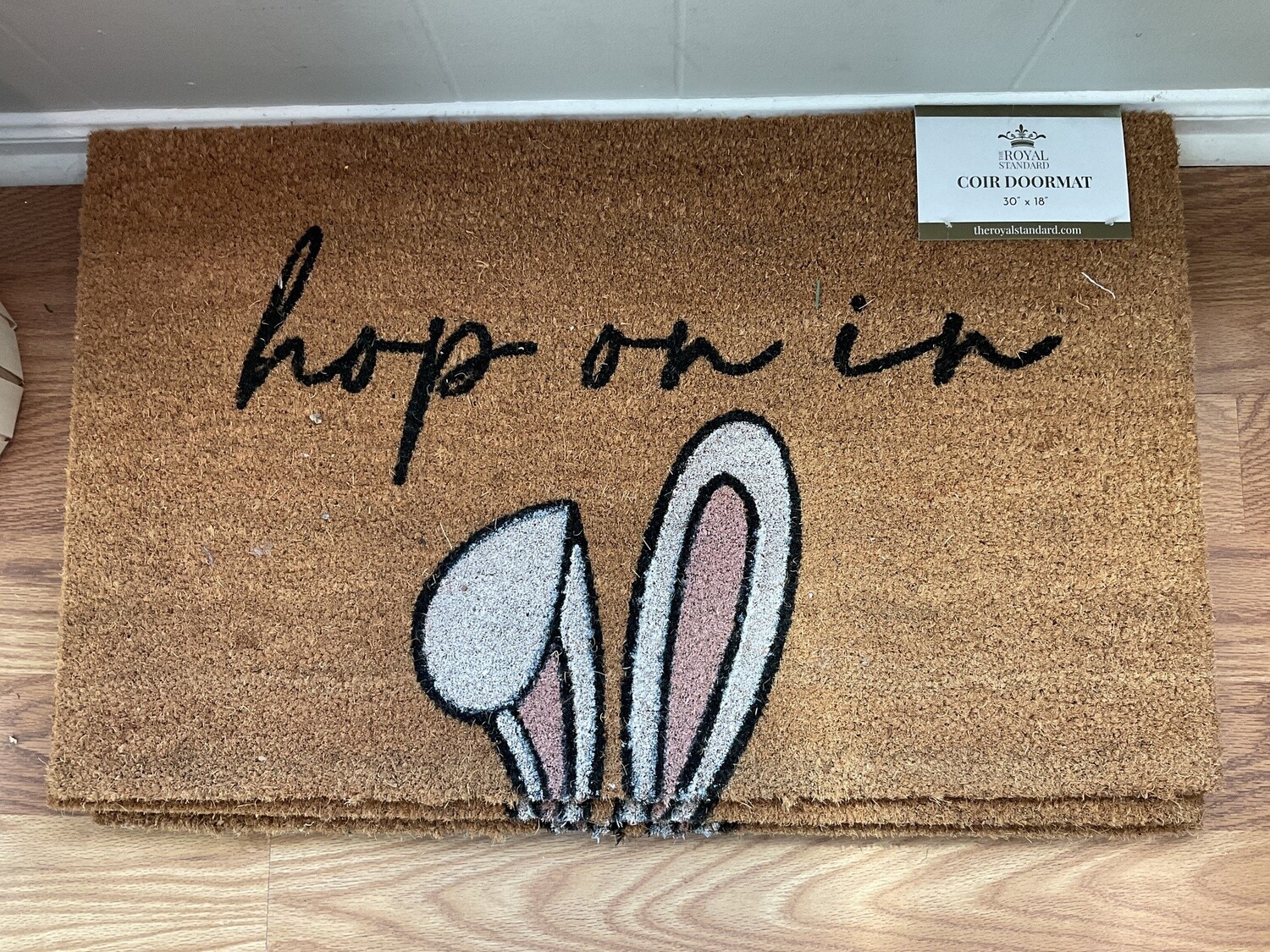 Hop on in doormat