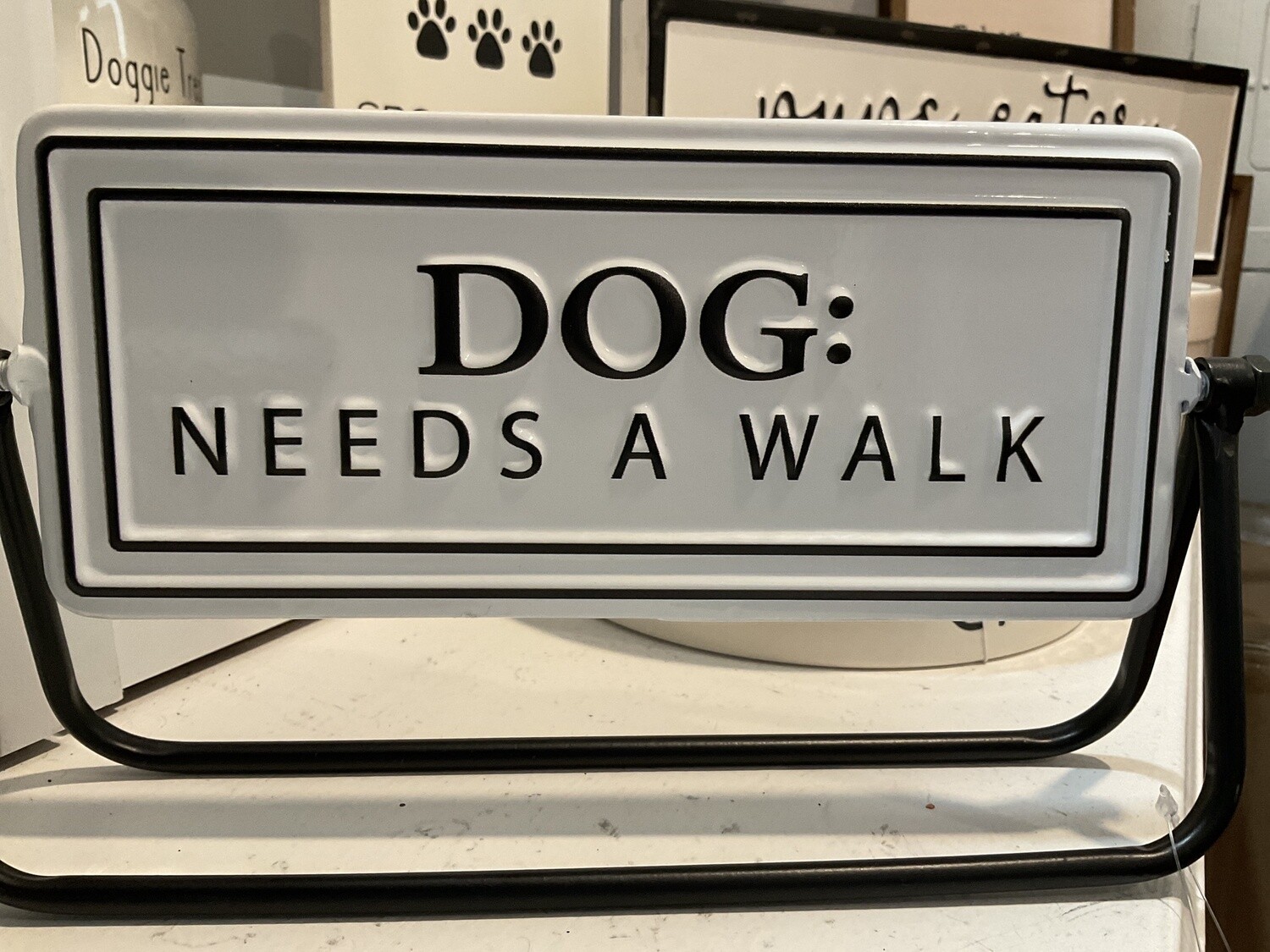 Dog walked/dog needs walked flip sign