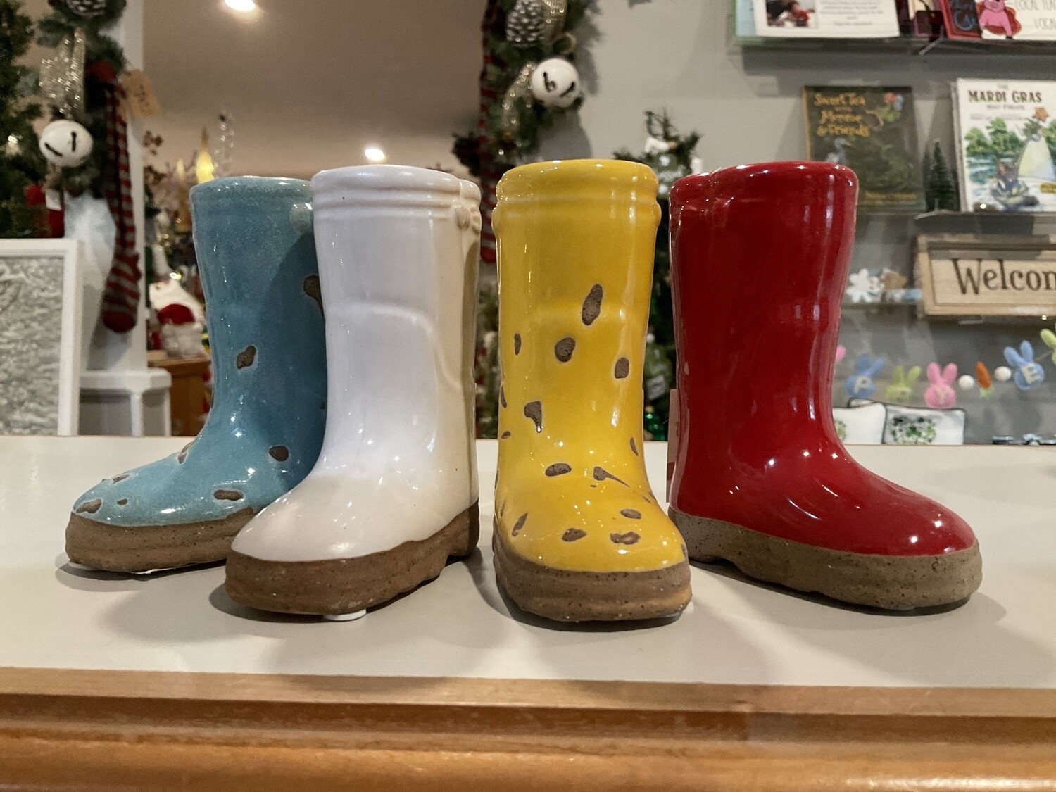 Mini Cermanic Boots Vase