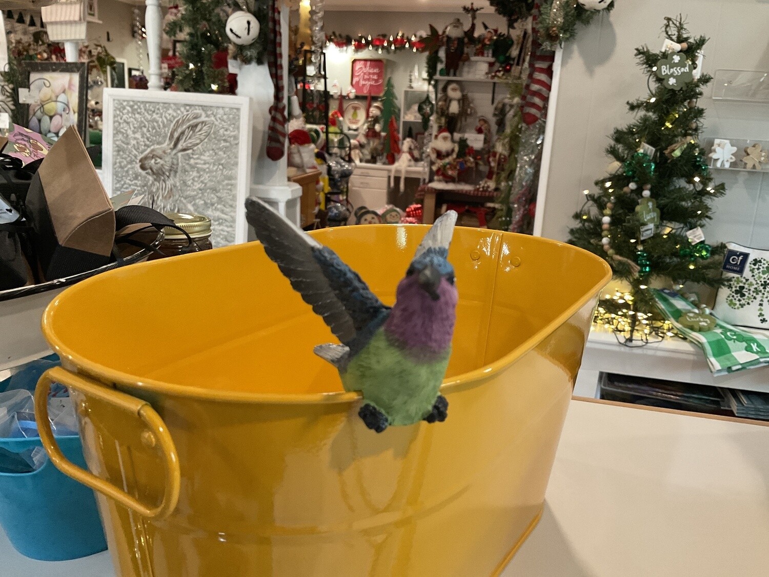 Hummingbird pot hanger