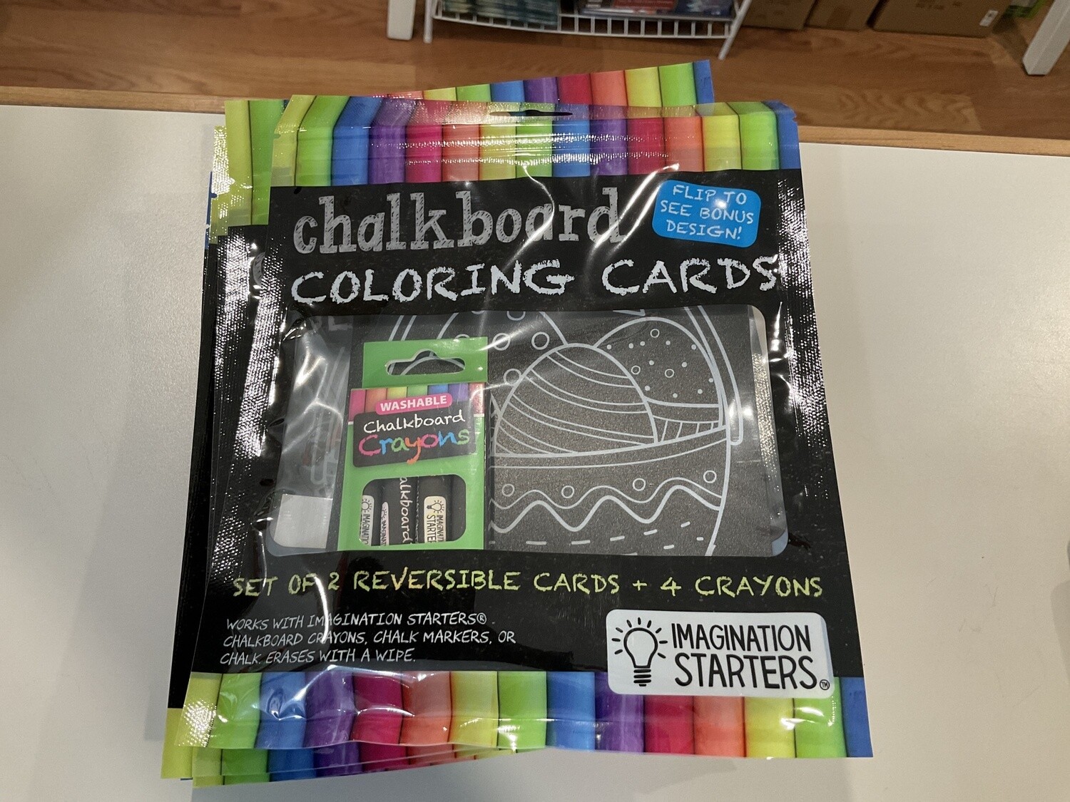 Easter Chalkboard coloring cards