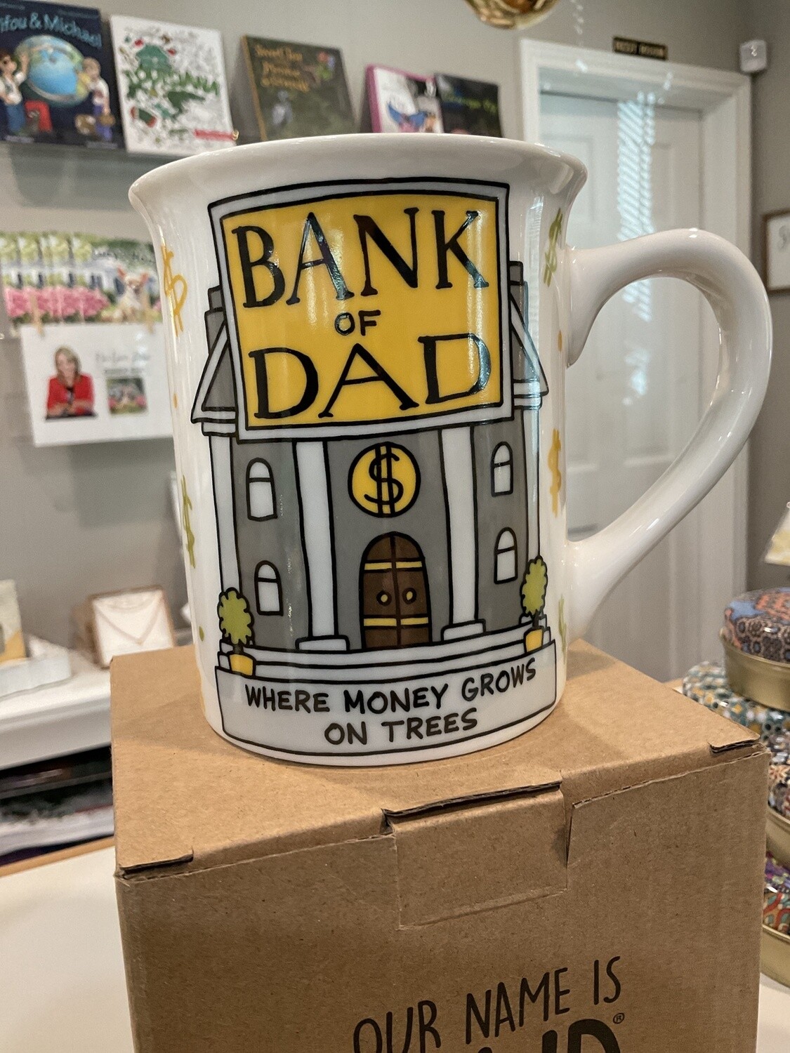 Bank of dad mug