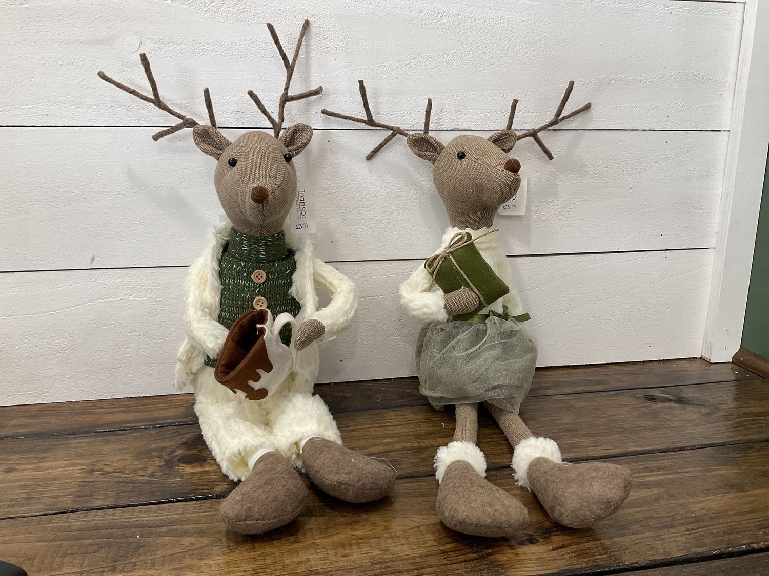 Sophisticated reindeer sitter