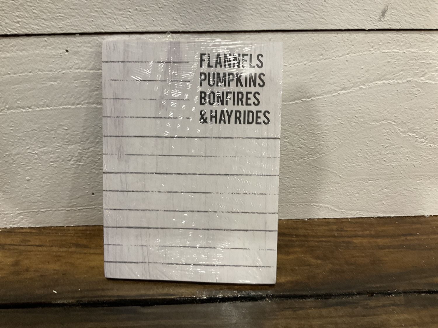 Flannels notepad
