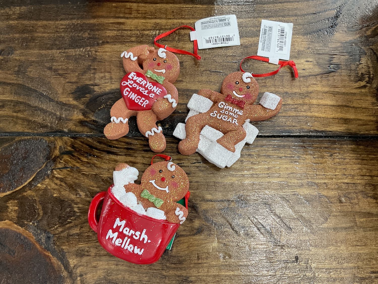 Gingerbread man cup, heart, sugar
