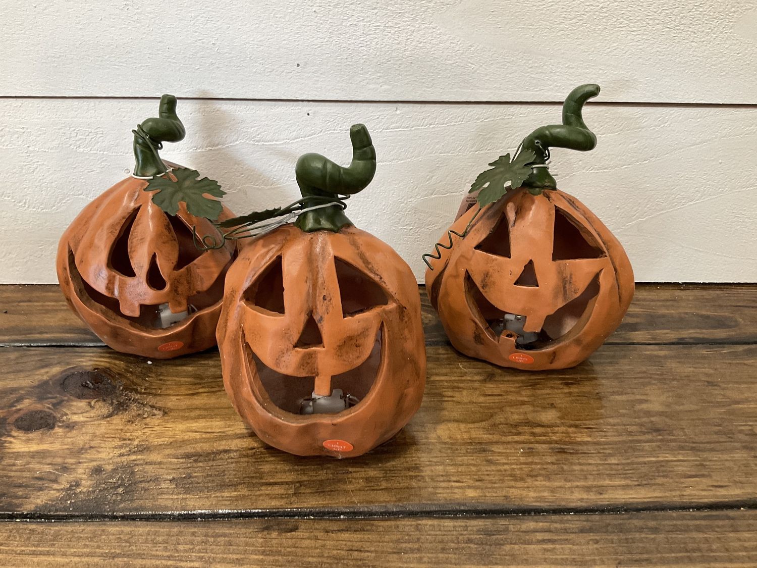Light up jack-o’-lantern figure 3 assortment
